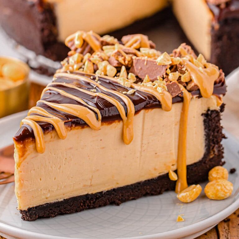 no-bake-peanut-butter-cheesecake-square